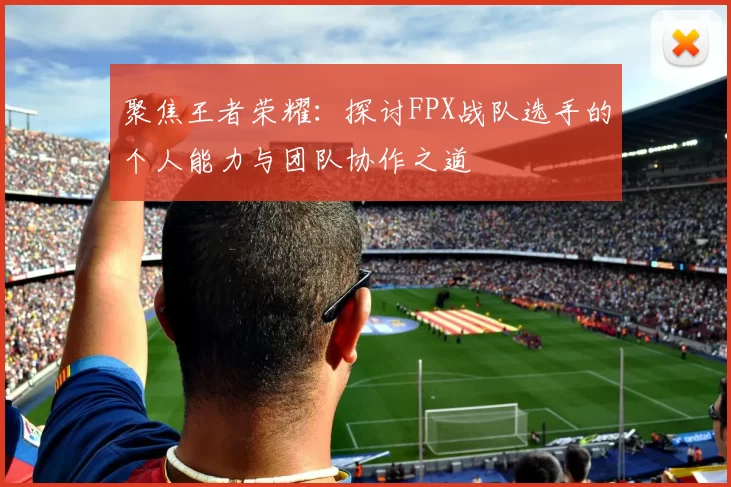 聚焦王者荣耀：探讨FPX战队选手的个人能力与团队协作之道